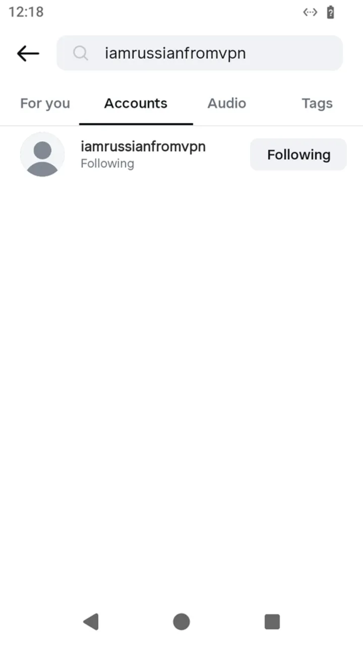 The Accounts tab