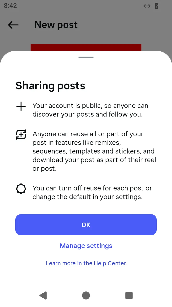 The first-share notice