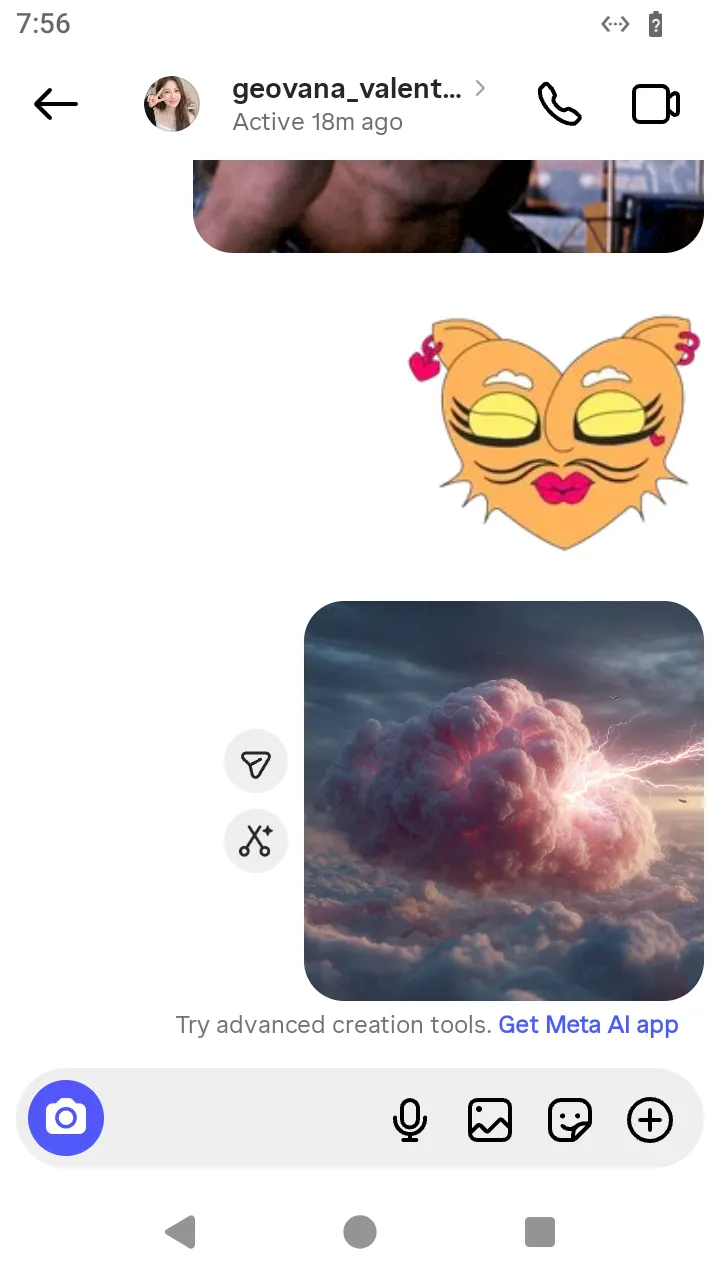The AI image in the conversation