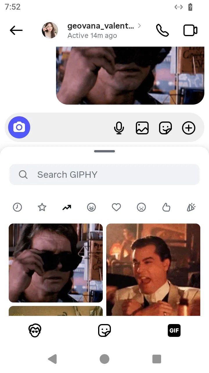 The GIF in the conversation