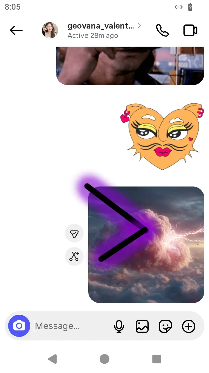 The message gone